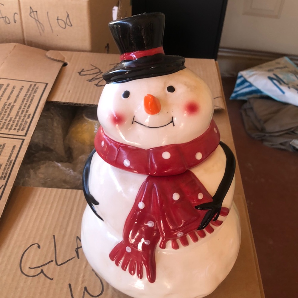 Snowman Cookie Jar